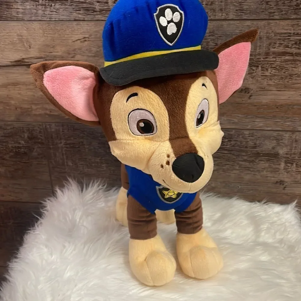 Nickeloden Paw Patrol Dog “Chase” 15” Height Plushie Stuffed Animal